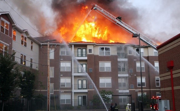استقامت اسکلت ساختمان در مقابل آتش سوزی 